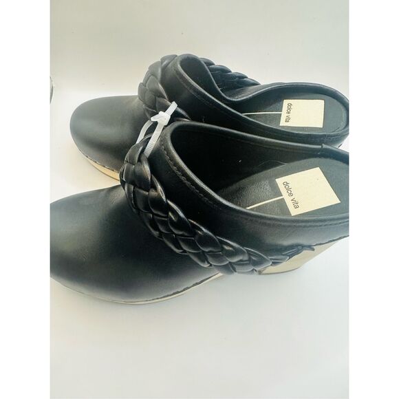 Dolce Vita Women’s Hila Slip on Leather Platform Clogs size 7.5 - Picture 5 of 6